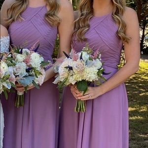 Azazie - Ginger long dress - color wisteria